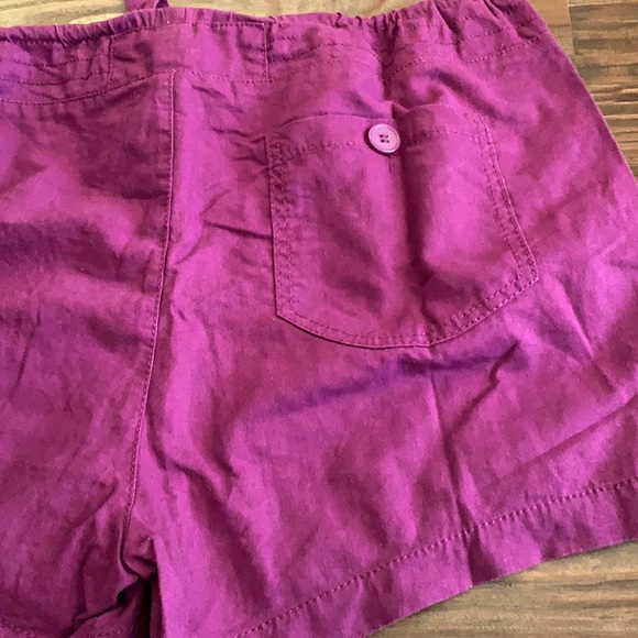 Purple Route 66 Drawstring Shorts Size 14 - Picture 7 of 8